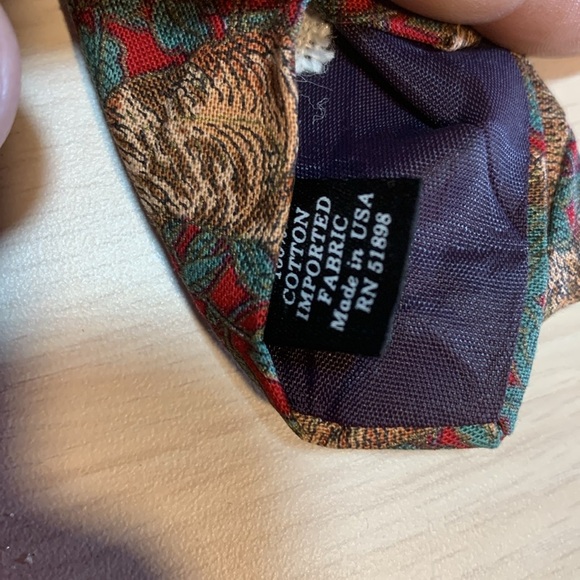 Menโs Vintage 90s 1998 Chicken Tie Wearable Art Farmer Chicken Dad Cotton Tie - Picture 8 of 17